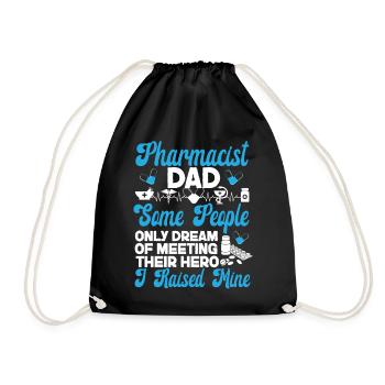 Pharmacy Tech Technician - Drawstring Bag - black - Front