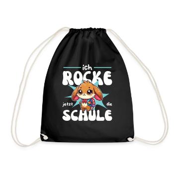 Enfin écolier 2025 douce licorne à la - Sac de sport léger - noir - Devant