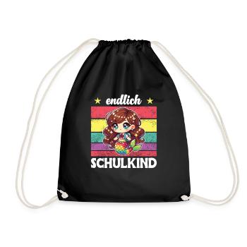 Enfin écolier mignon sirène à la - Sac de sport léger - noir - Devant