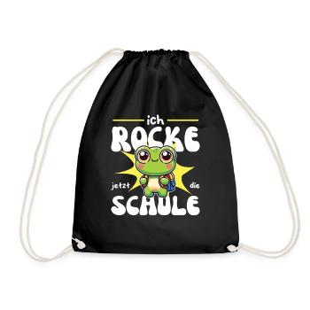 Enfin écolier 2025 douce licorne à la - Sac de sport léger - noir - Devant
