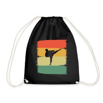Karate - Drawstring Bag - black - Front