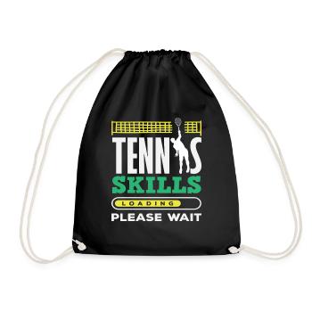 Tennis Player Compétences Chargement Veuillez patienter - Sac de sport léger - noir - Devant