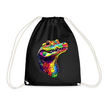 Crocodile Alligator Reptile Crocodile Love Crocodiles - Sac de sport léger - noir - Devant