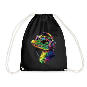 Crocodile Alligator Reptile Crocodile Love Crocodiles - Sac de sport léger - noir - Devant