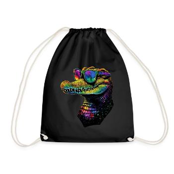Crocodile Alligator Reptile Crocodile Love Crocodiles - Sac de sport léger - noir - Devant