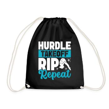 Diving diving board - Drawstring Bag - black - Front