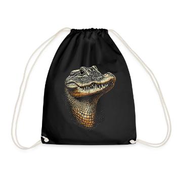 Crocodile Alligator Reptile Crocodile Love Crocodiles - Sac de sport léger - noir - Devant