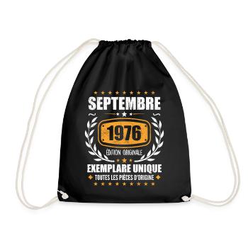 Septembre 1976 Exemplaire Unique - Septembre 1976 - Sac de sport léger - noir - Devant