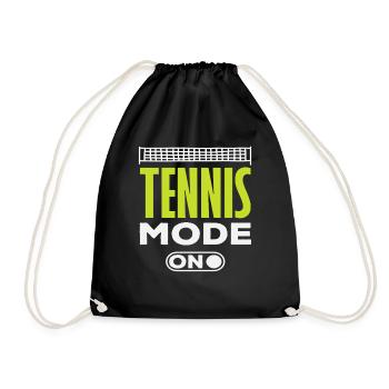 Mode joueur de tennis activé pour les fans de tennis - Sac de sport léger - noir - Devant
