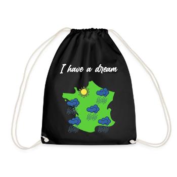 Normandie Sonne Normannische Humor Geschenk - Turnbeutel - Schwarz - Vorne