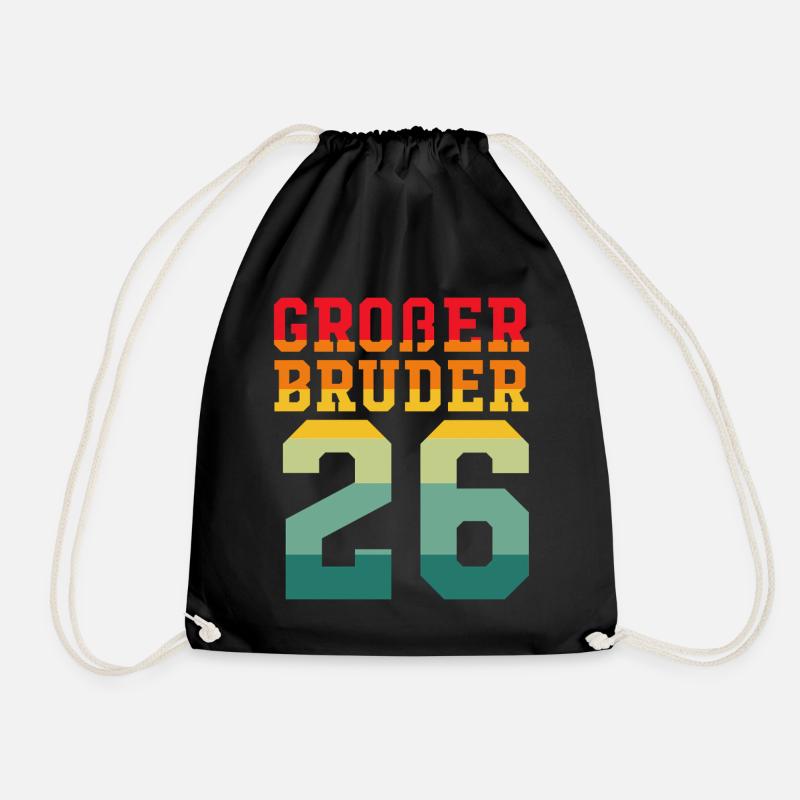 Großer Bruder 2026 Retro - Turnbeutel - Schwarz