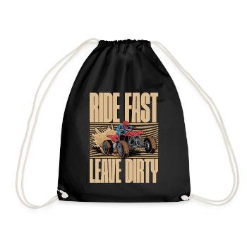 Mud Racing Ride Fast Leave Dirty Loves Mud Bogging - Turnbeutel - Schwarz - Vorne