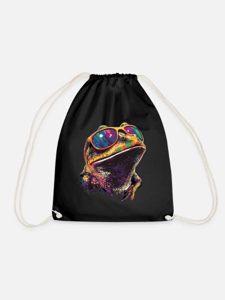Grenouille Petit Crapaud Grenouille Grenouille Prince Grenouilles - Sac de sport léger - noir