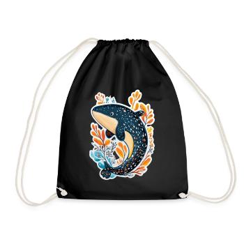 baleine - Sac de sport léger - noir - Devant