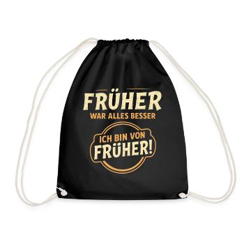 Avant, tout allait mieux, - Sac de sport léger - noir - Devant