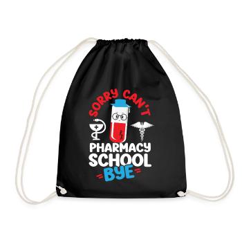 Pharmacy Tech Technician - Drawstring Bag - black - Front