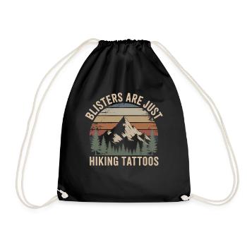 Les ampoules ne sont que des tatouages de randonnée Berge Wandern - Sac de sport léger - noir - Devant