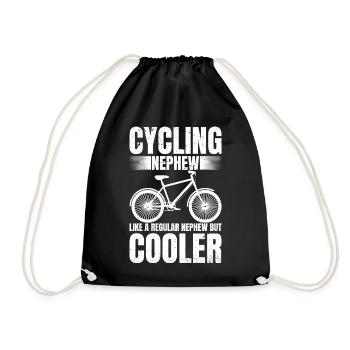 Cycling Nephew Bike Rider Cyclist Nephew's Day - Turnbeutel - Schwarz - Vorne