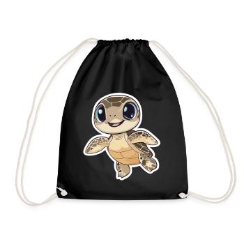 Tortue - Sac de sport léger - noir - Devant