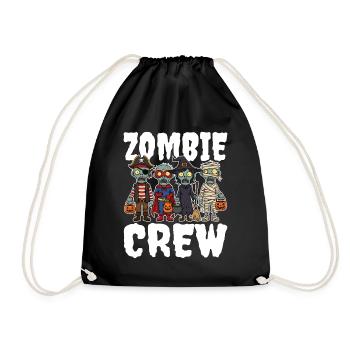 ZOMBIE CREW - ZOMBIE HALLOWEEN - Turnbeutel - Schwarz - Vorne