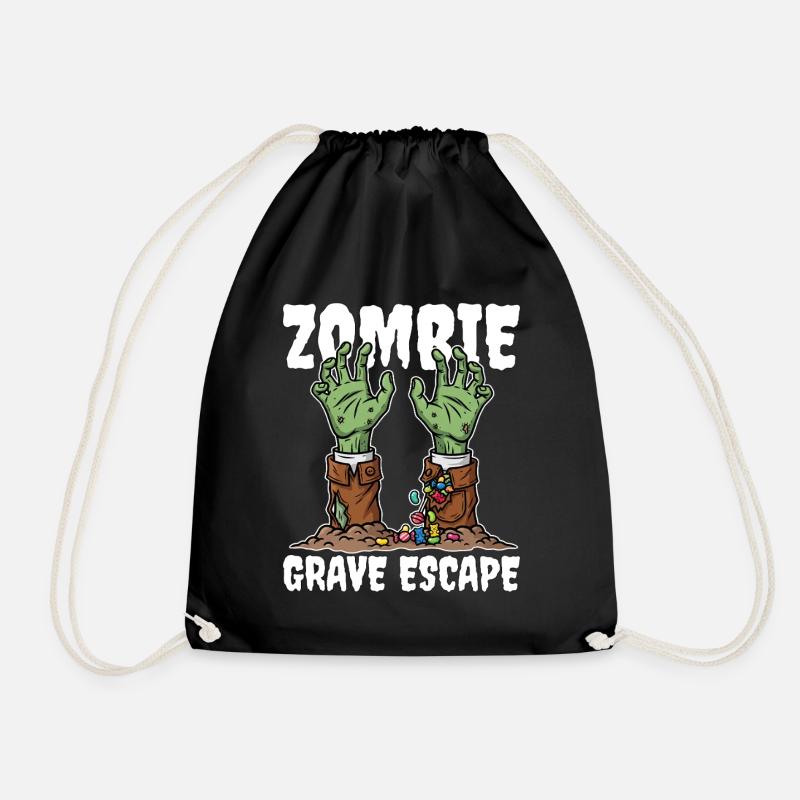 ZOMBIE_GRAVE_ESCAPE - Turnbeutel - Schwarz