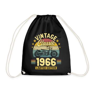 1966 Motard 60 Ans Anniversaire Homme - Sac de sport léger - noir - Devant