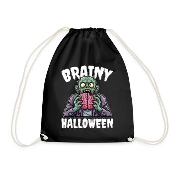 BRAINY HALLOWEEN - ZOMBIE HALLOWEEN - Sac de sport léger - noir - Devant