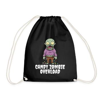 SURCHARGE DE ZOMBIES DE BONBONS - HALLOWEEN ZOMBIE - Sac de sport léger - noir - Devant