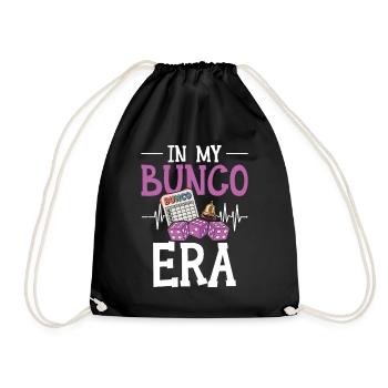 In My Bunco Era - Drawstring Bag - black - Front
