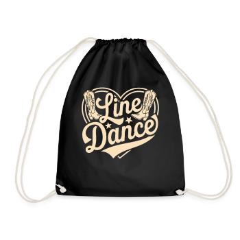 Line Dance - Drawstring Bag - black - Front