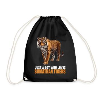 Sumatra-Tiger - Turnbeutel - Schwarz - Vorne