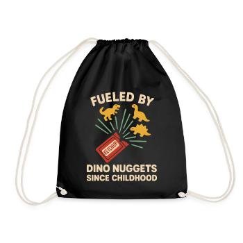 Dino Nuggets Nostalgie Drôle Snack Dinosaure - Sac de sport léger - noir - Devant