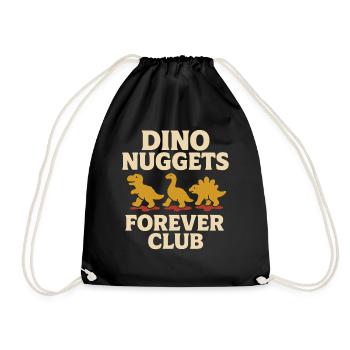 Dino Nuggets Nostalgie Drôle Snack Dinosaure - Sac de sport léger - noir - Devant
