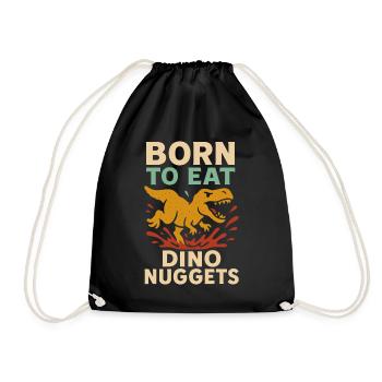 Dino Nuggets Nostalgie Drôle Snack Dinosaure - Sac de sport léger - noir - Devant