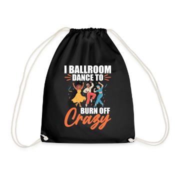 Danseuse de salon Cadeau Partenaire de danse - Sac de sport léger - noir - Devant