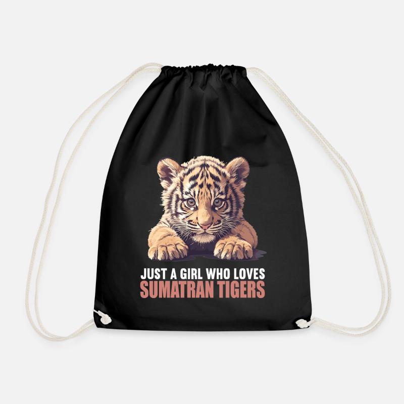 Sumatra-Tiger - Turnbeutel - Schwarz