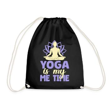 Yoga Is My Me Time Yoga Drôle - Sac de sport léger - noir - Devant