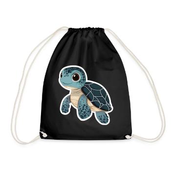 Tortue - Sac de sport léger - noir - Devant