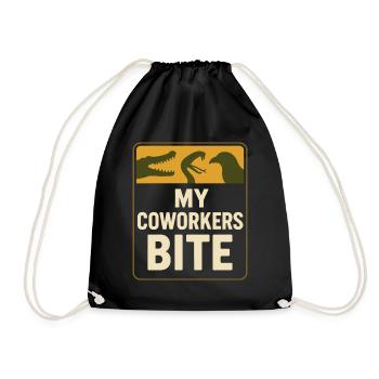 Zookeeper Animal Care Worker Zoo Employee - Drawstring Bag - black - Front