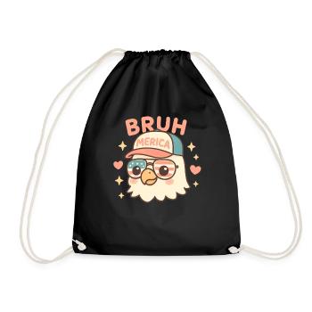 Bruh 4 juillet Eagle Kids Teen 4 juillet Bruh - Sac de sport léger - noir - Devant