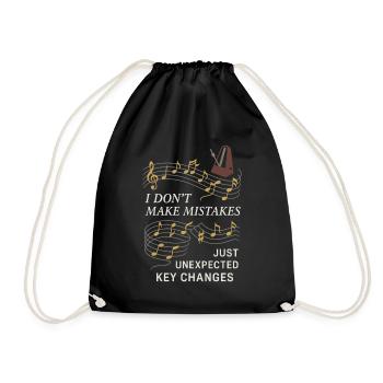 Piano Teacher Music Teacher Funny Teacher - Drawstring Bag - black - Front