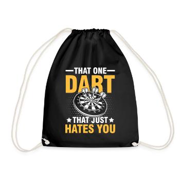 That one dart that just hates you - Turnbeutel - Schwarz - Vorne
