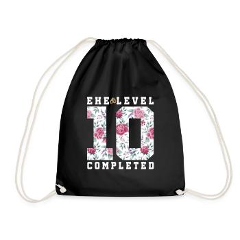 10e anniversaire de mariage - Sac de sport léger - noir - Devant