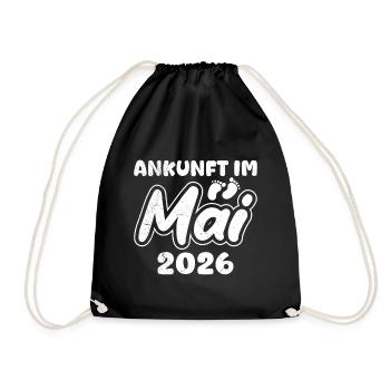 Future maman ARRIVANT EN MAI 2026 Drôle - Sac de sport léger - noir - Devant