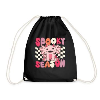 Axolotl Halloween Groovy Devil Saison effrayante - Sac de sport léger - noir - Devant