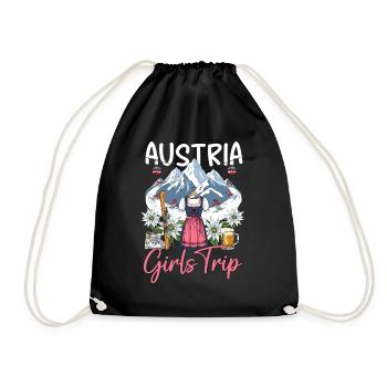 Austria Girls Trip - Turnbeutel - Schwarz - Vorne