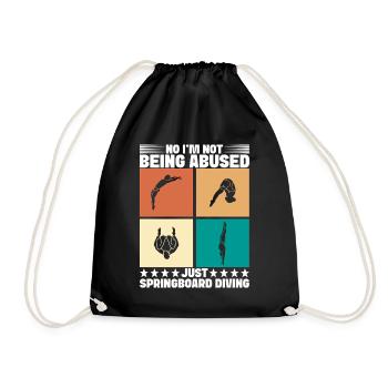 Plongeoir - Sac de sport léger - noir - Devant