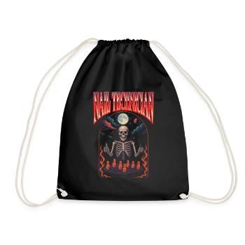 Créateur d'ongles Technicien ongulaire Halloween - Sac de sport léger - noir - Devant