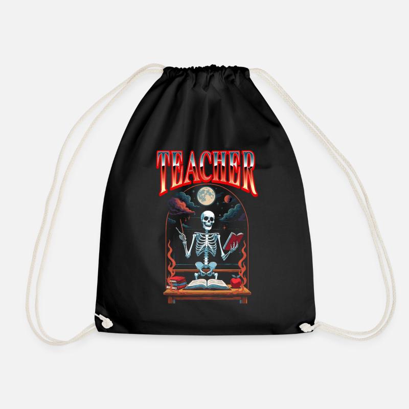 Lehrer Halloween Lehrerin Pädagoge Pädagogin - Turnbeutel - Schwarz