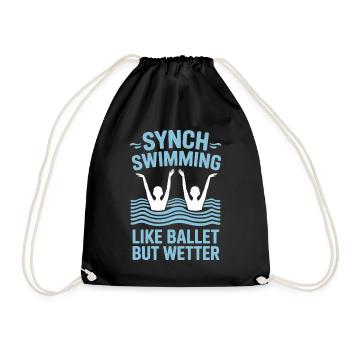 Natation synchronisée Natation artistique Sports nautiques - Sac de sport léger - noir - Devant